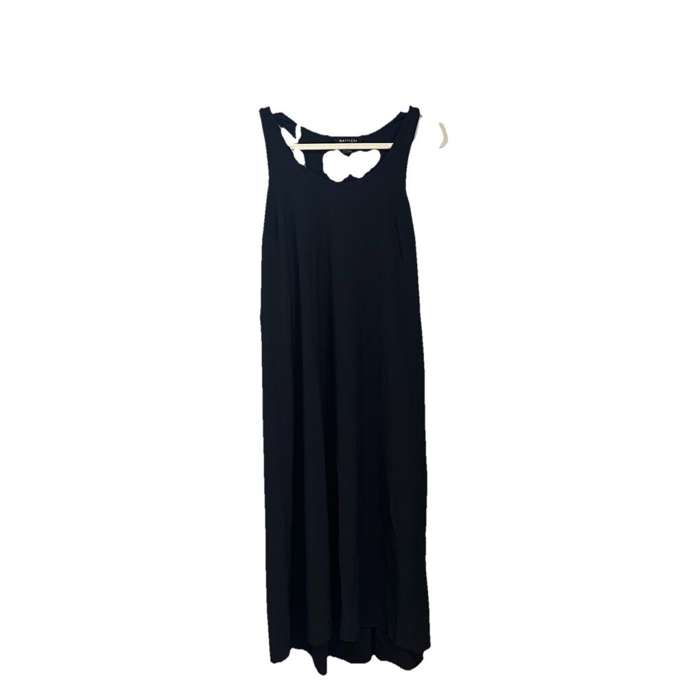 Athleta‎ Women's Black Racerback Hi Low Parachute Dress Pockets Sz Small